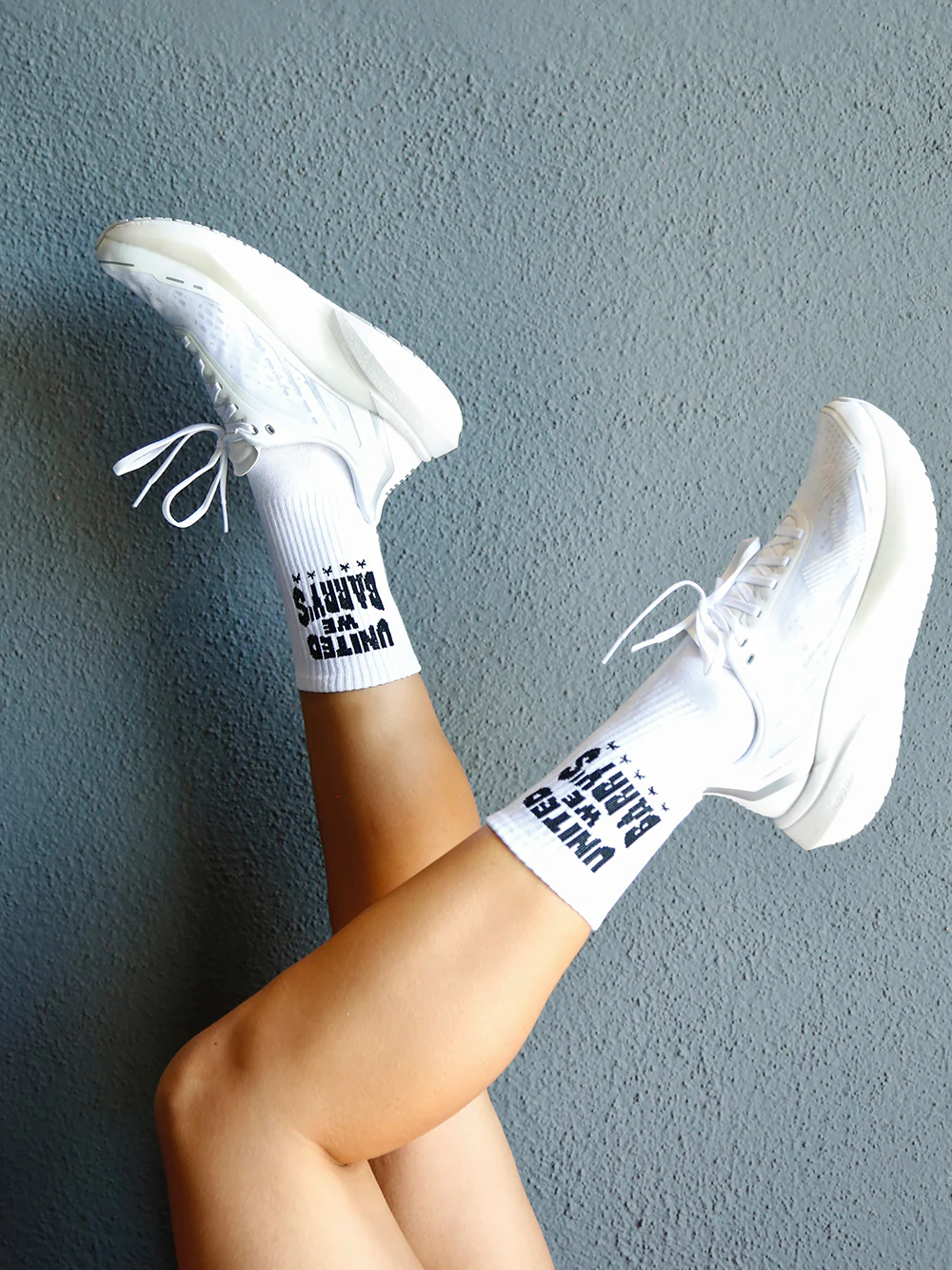 Custom crew socks developed for a private label apparel brand