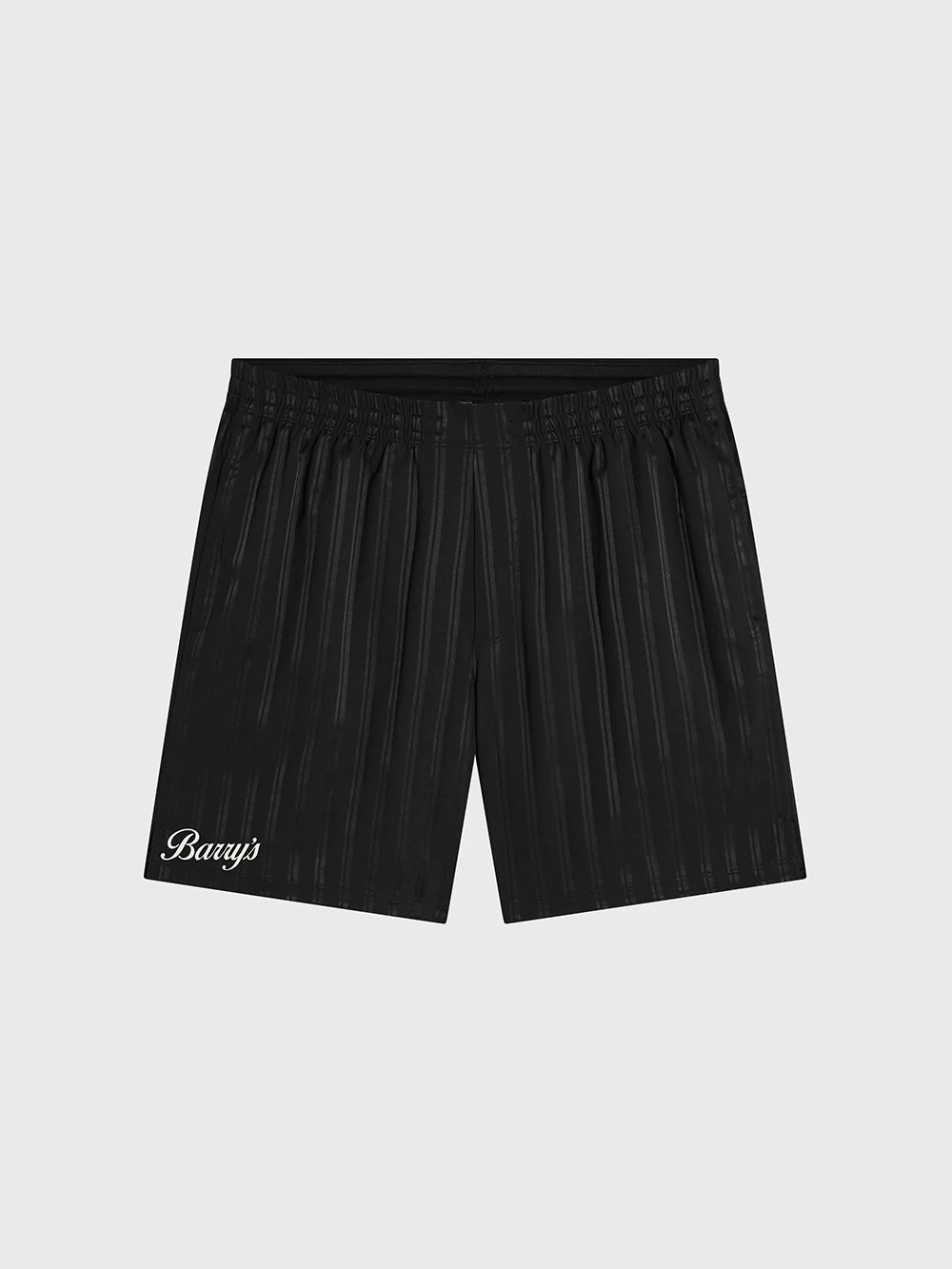Custom striped shorts sample developed for Barry's