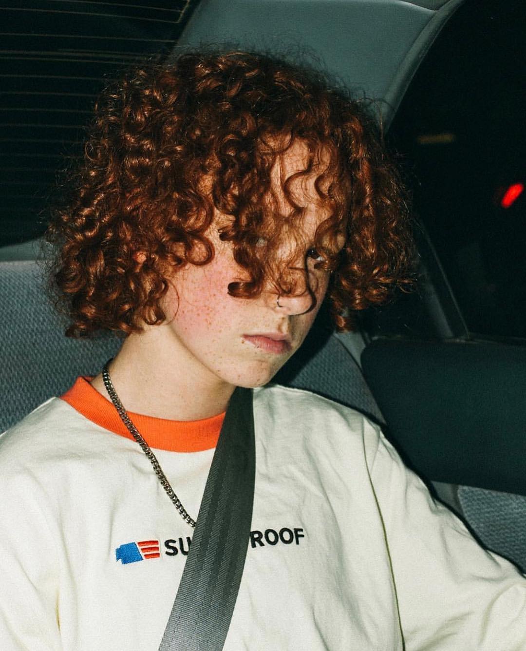 Model wearing custom influencer brand merchandise
