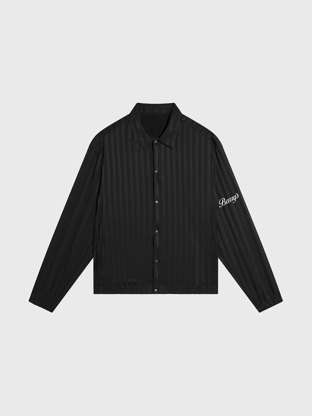 Custom branded jacket sample developed for an influencer merchandise line